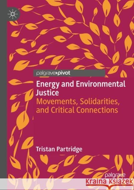 Energy and Environmental Justice: Movements, Solidarities, and Critical Connections Tristan Partridge 9783031097591 Palgrave MacMillan - książka