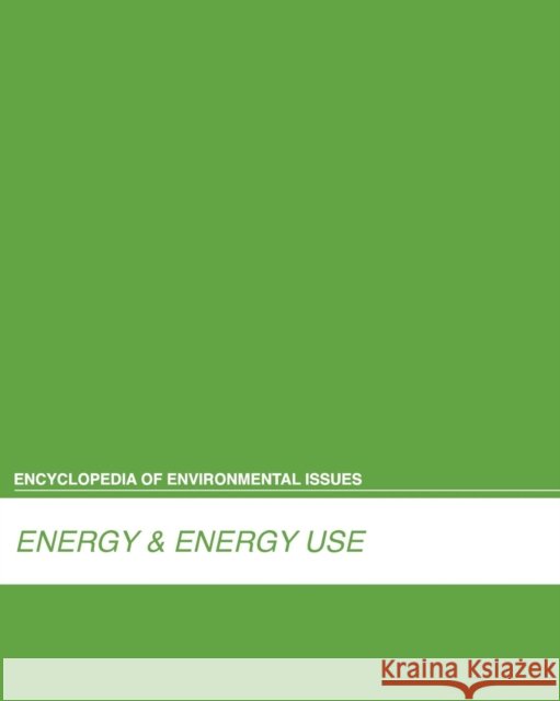 Energy & Energy Use Craig W. Allin 9781429836746 Salem Press - książka