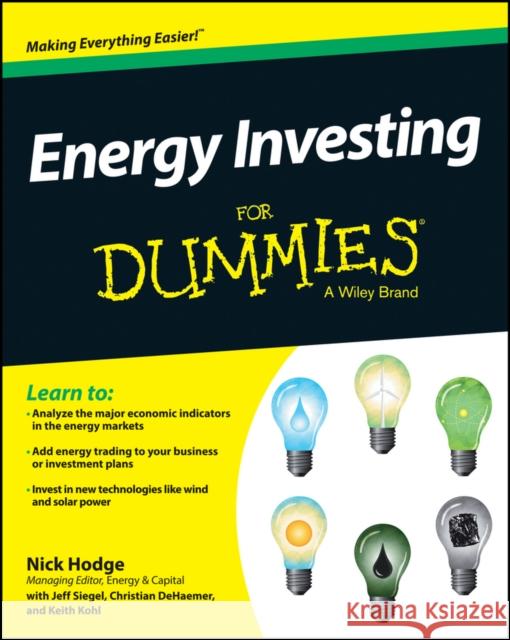 Energy Investing For Dummies Nick Hodge 9781118116418  - książka