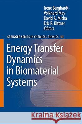 Energy Transfer Dynamics in Biomaterial Systems Irene Burghardt, V. May, David A. Micha, E. R. Bittner 9783642023057 Springer-Verlag Berlin and Heidelberg GmbH &  - książka