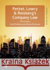 Pettet, Lowry & Reisberg's Company Law: Company Law & Corporate Finance Anna Donovan 9781292078632 Pearson Education Limited