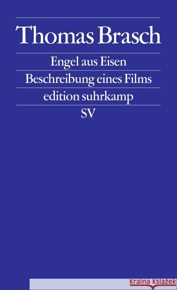 Engel aus Eisen Brasch, Thomas 9783518110492 Suhrkamp Verlag - książka