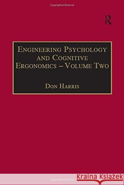 Engineering Psychology and Cognitive Ergonomics: Volume 2: Job Design and Product Design Don Harris 9781138256071 Routledge - książka