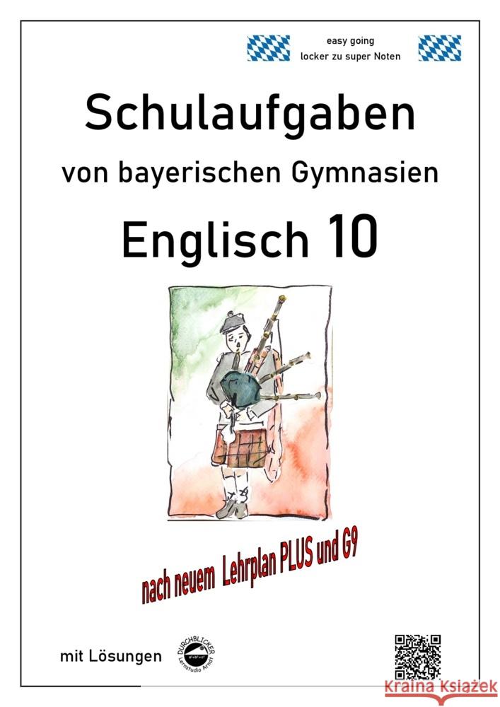 Englisch 10 - (LehrplanPUS, G9) Schulaufgaben von bayerischen Gymnasien mit Lösungen Arndt, Monika 9783946141662 Durchblicker Verlag - książka