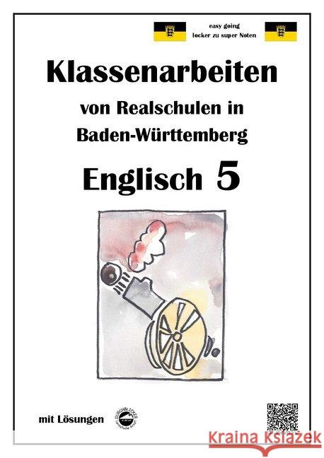 Englisch 5, Klassenarbeiten von Realschulen in Baden-Württemberg mit Lösungen Arndt, Monika 9783943703801 Durchblicker Verlag - książka