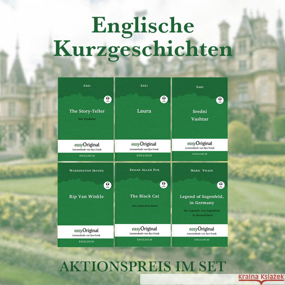 Englische Kurzgeschichten (mit kostenlosem Audio-Download-Link), 6 Teile Poe, Edgar Allan, Munro (Saki), Hector Hugh, Twain, Mark 9783991126195 EasyOriginal - książka