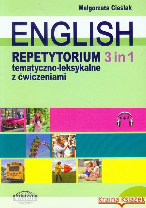 English 3in1. Repetytorium tem-lek + mp3 WAGROS Cieślak Małgorzata 9788363685157 Wagros - książka