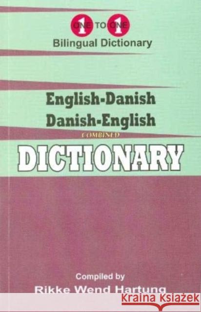 English-Danish & Danish-English One-to-One Dictionary (exam-suitable) R Hartung 9781912826032 Star Foreign Language Books - książka