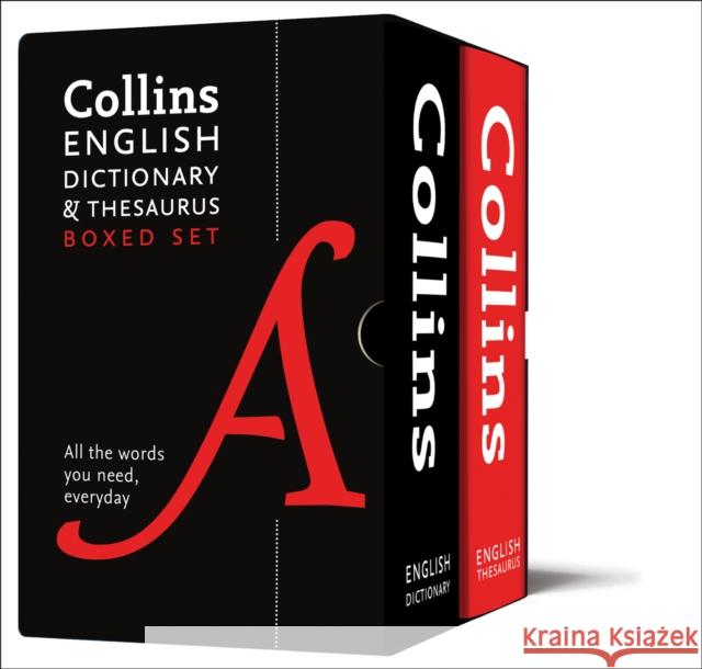 English Dictionary and Thesaurus Boxed Set: All the Words You Need, Every Day Collins Dictionaries 9780008309725 HarperCollins Publishers - książka