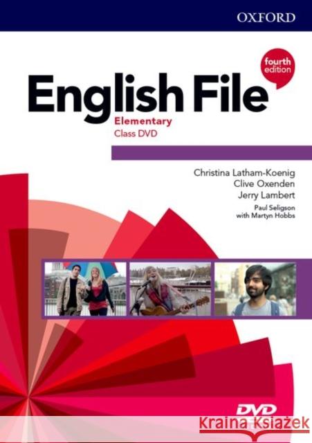 English File: Elementary: Class DVDs, DVD-ROM Christina Latham-Koenig Clive Oxenden Jerry Lambert 9780194031363 Oxford University Press - książka