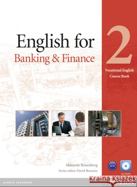English for Banking & Finance 2 SB+CD PEARSON Rosenberg Marjorie 9781408269893  - książka