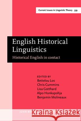 English Historical Linguistics  9789027210654 John Benjamins Publishing Co - książka