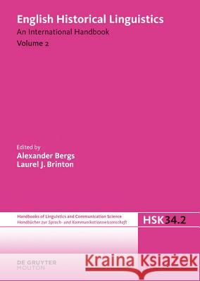 English Historical Linguistics. Volume 2 Bergs, Alexander 9783110202656 Walter de Gruyter - książka