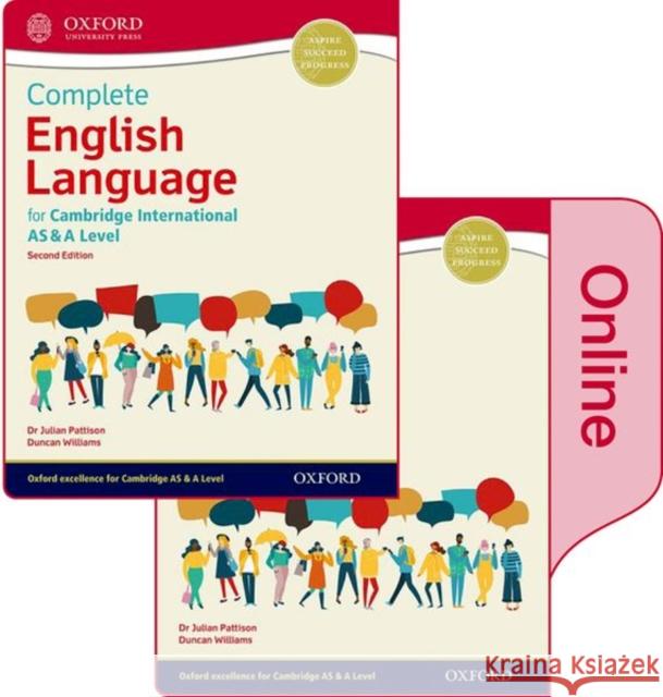 English Language for Cambridge International as & a Level: Print & Online Student Book Pack Pattison, Julian 9780198445791 Oxford University Press - książka