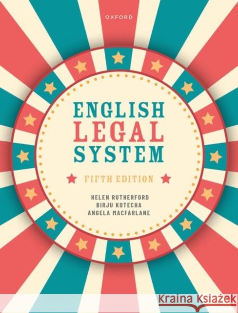 English Legal System Angela (Senior Lecturer, Senior Lecturer, Northumbria University) Macfarlane 9780192858856 Oxford University Press - książka