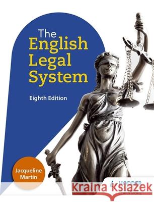 English Legal System Eighth Edition Jacqueline Martin 9781471879159 Hodder Education - książka