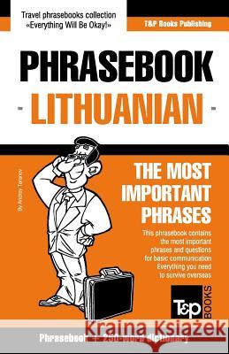 English-Lithuanian phrasebook & 250-word mini dictionary Andrey Taranov 9781787162594 T&p Books Publishing Ltd - książka