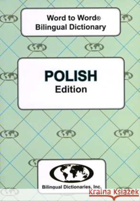 English-Polish & Polish-English Word-to-Word Dictionary C. Sesma 9780933146648 Bilingual Dictionaries, Incorporated - książka