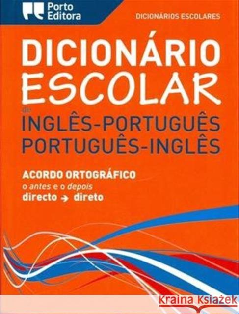 English-Portuguese & Portuguese-English School Dictionary Escolares 9789720054227 Porto Editora - książka