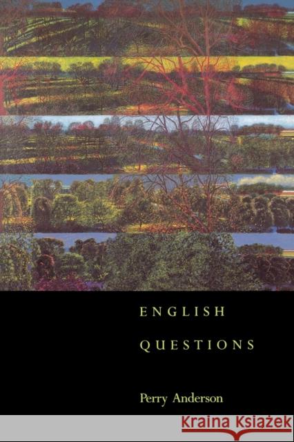 English Questions PERRY ANDERSON 9780860915911 Verso - książka