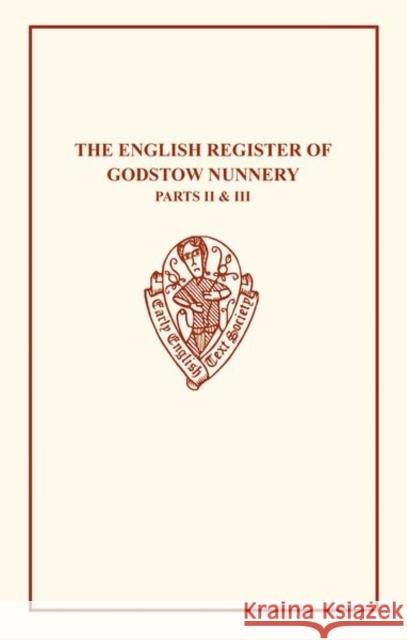 English Register Godstow II  9780859918787 Early English Text Society - książka