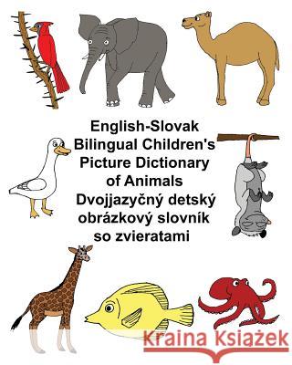 English-Slovak Bilingual Children's Picture Dictionary of Animals Richard Carlso Kevin Carlson 9781548076634 Createspace Independent Publishing Platform - książka