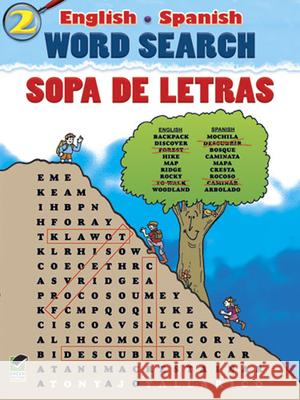 English-Spanish Word Search Sopa de Letras #2 Tony J. Tallarico 9780486480985 Dover Publications - książka