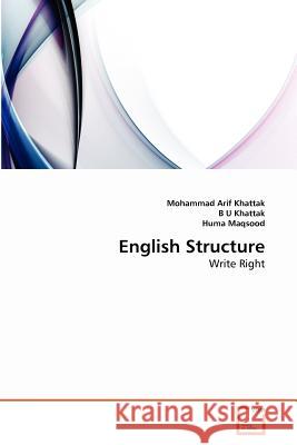 English Structure Mohammad Arif Khattak B. U Huma Maqsood 9783639362107 VDM Verlag - książka