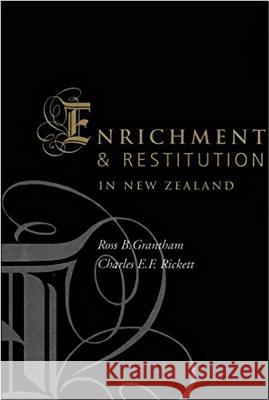 Enrichment and Restitution in New Zealand Ross B. Grantham Charles E. F. Rickett 9781901362923 Hart Publishing - książka