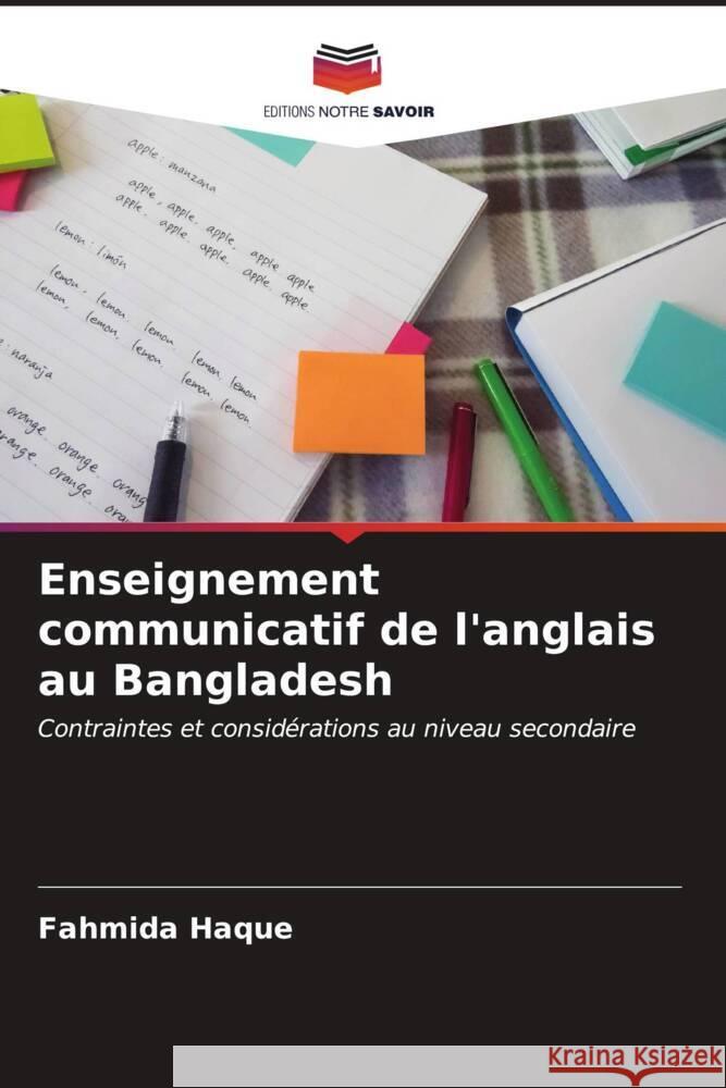 Enseignement communicatif de l'anglais au Bangladesh Fahmida Haque 9786206931850 Editions Notre Savoir - książka