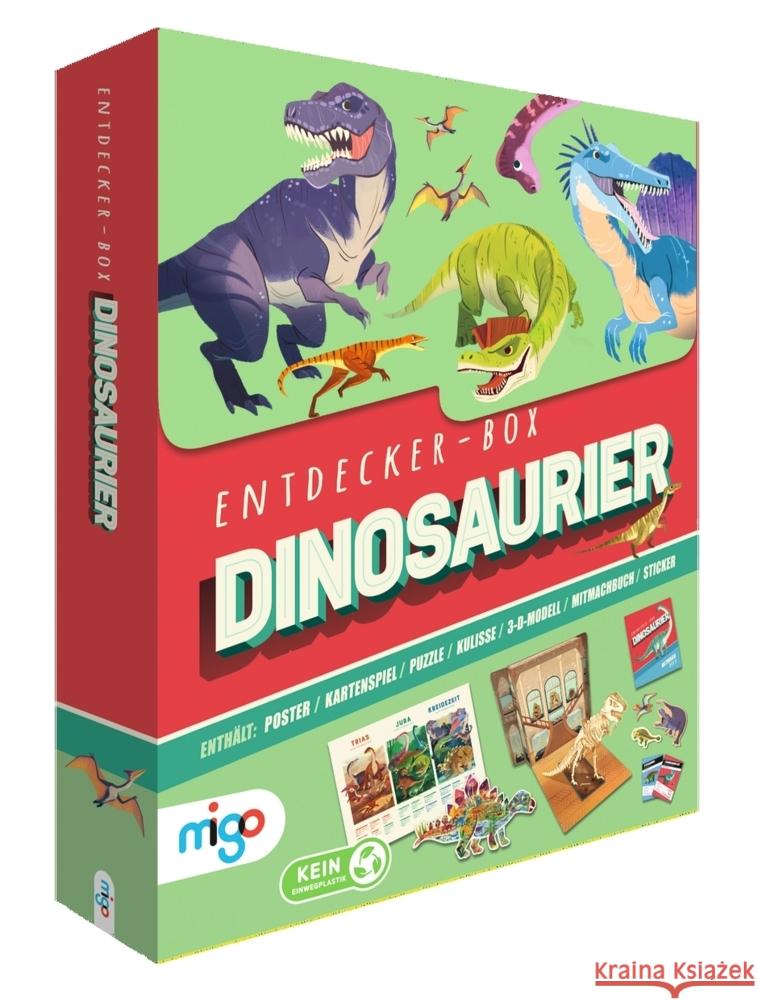 Entdecker-Box: Dinosaurier Jones, Wednesday 4260688730354 Migo - książka