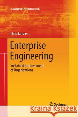 Enterprise Engineering: Sustained Improvement of Organizations Janssen, Theo 9783319374208 Springer - książka