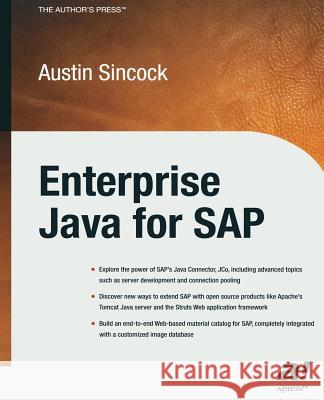 Enterprise Java for SAP Austin Sincock 9781430254515 Springer - książka