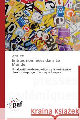 Entités Nommées Dans Le Monde Tardif-O 9783838176611 Presses Academiques Francophones - książka