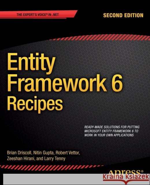 Entity Framework 6 Recipes Zeeshan Hirani Larry Tenny Nitin Gupta 9781430257882 Apress - książka