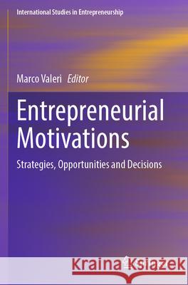 Entrepreneurial Motivations  9783031544378 Springer Nature Switzerland - książka