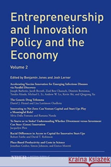 Entrepreneurship and Innovation Policy and the Economy: Volume 2  9780226828299 The University of Chicago Press - książka