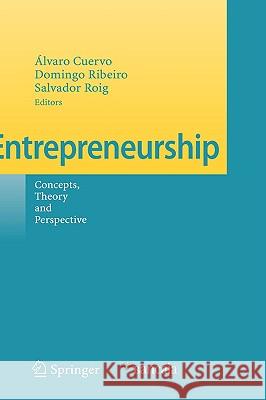 Entrepreneurship: Concepts, Theory and Perspective Cuervo, Álvaro 9783540485421 SPRINGER-VERLAG BERLIN AND HEIDELBERG GMBH &  - książka