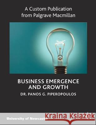 Entrepreneurship Custom Publication Newcastle Panos Piperopoulos 9780230358836 Palgrave Macmillan - książka