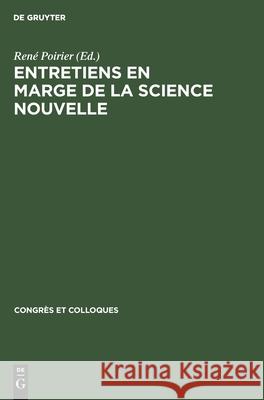 Entretiens En Marge de la Science Nouvelle René Poirier 9783112302361 Walter de Gruyter - książka