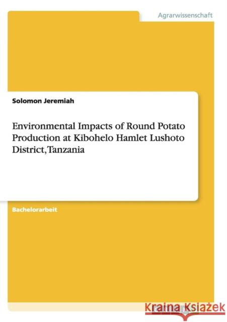 Environmental Impacts of Round Potato Production at Kibohelo Hamlet Lushoto District, Tanzania Solomon Jeremiah 9783656942887 Grin Verlag Gmbh - książka