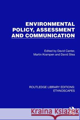 Environmental Policy, Assessment and Communication David Canter Martin Krampen David Stea 9781032816425 Routledge - książka