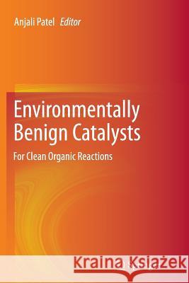 Environmentally Benign Catalysts: For Clean Organic Reactions Patel, Anjali 9789402401677 Springer - książka