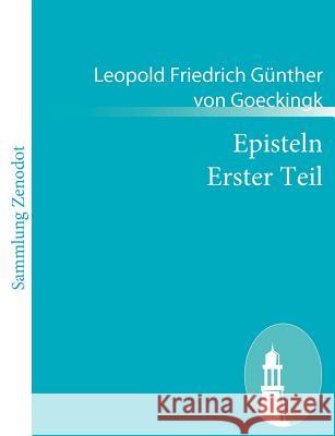 Episteln Erster Teil Leopold Friedrich G. Goeckingk 9783843053419 Contumax Gmbh & Co. Kg - książka