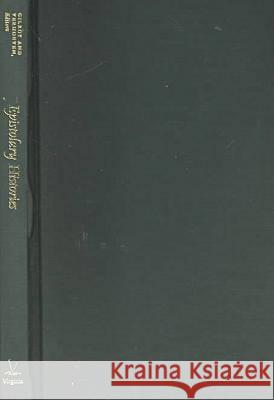 Epistolary Histories: Letters, Fiction, Culture Amanda Gilroy W. M. Verhoeven 9780813919447 University of Virginia Press - książka