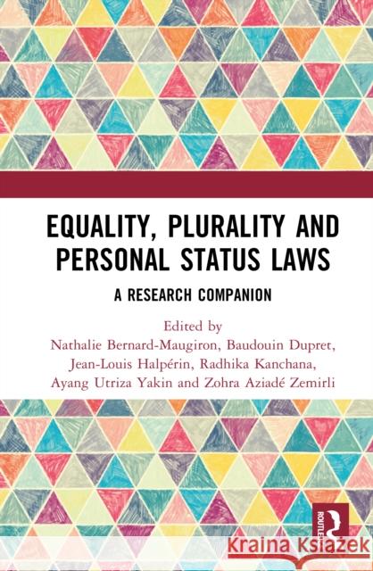 Equality, Plurality and Personal Status Laws  9781032428116 Taylor & Francis Ltd - książka