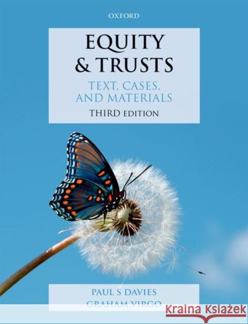 Equity & Trusts: Text, Cases, & Materials Paul S. Davies Graham Virgo 9780198821830 Oxford University Press - książka