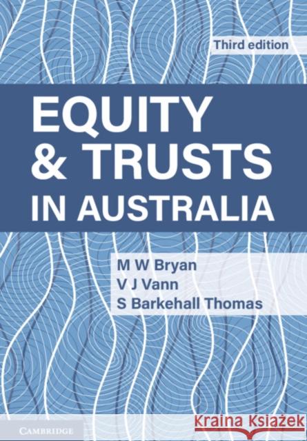 Equity and Trusts in Australia Susan Barkehall Thomas 9781009232388 Cambridge University Press - książka