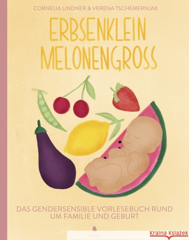 Erbsenklein Melonengroß Lindner, Cornelia, Tschemernjak, Verena 9783950483185 Achse, Wien - książka