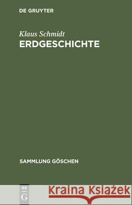 Erdgeschichte Klaus Schmidt 9783110035568 Walter de Gruyter - książka